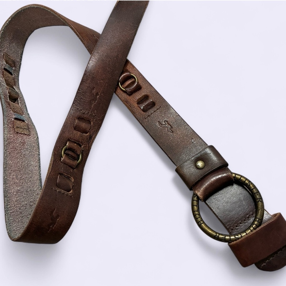 HOLLISTER vintage y2K leather skater belt indie boho